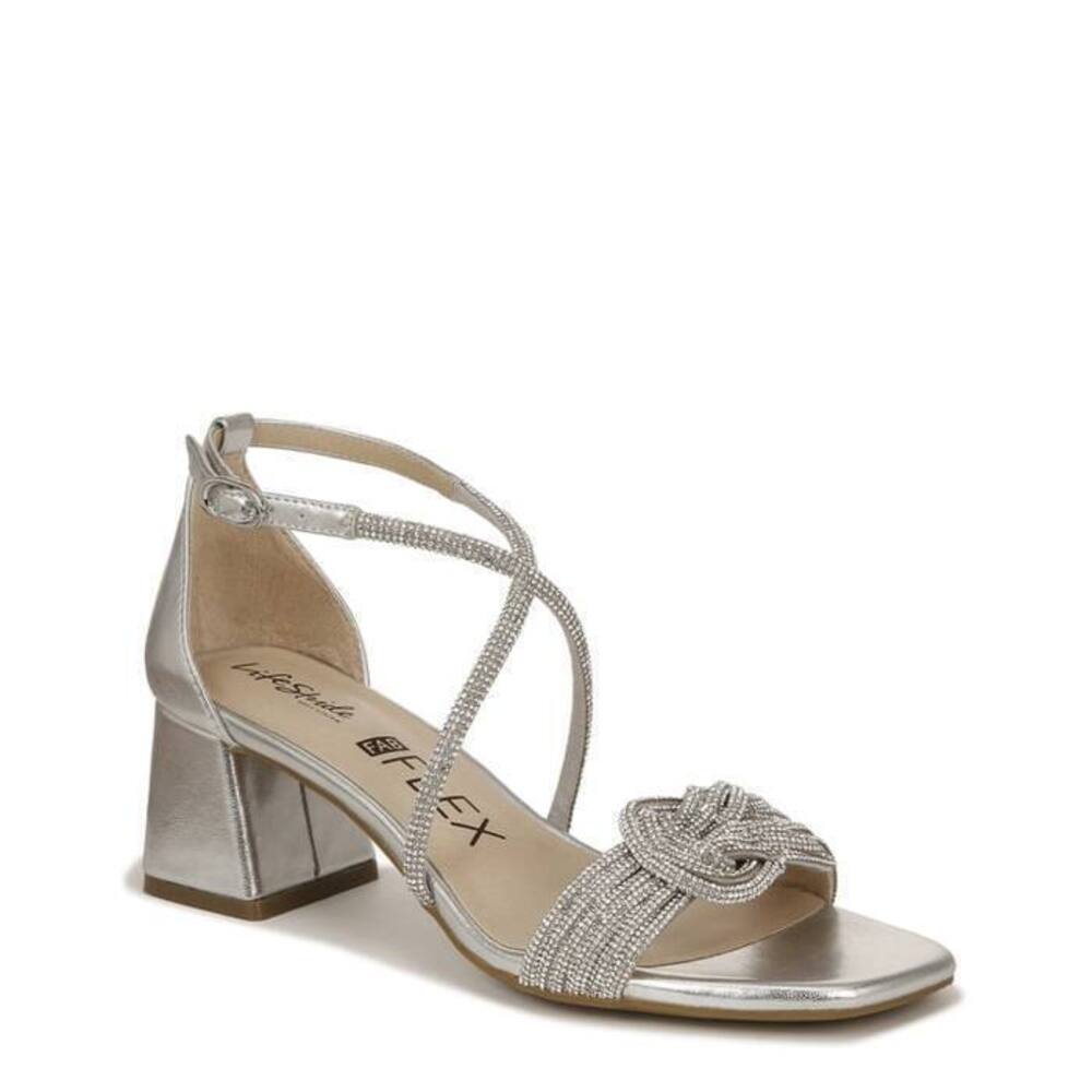 NWT 🧡LifeStride - Silver Captivate Sandal - 7.5